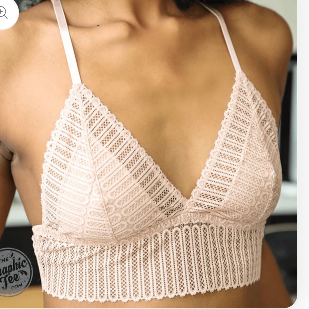 Georgie Ribbed Boho
Lace Racerback
Bralette large nwt